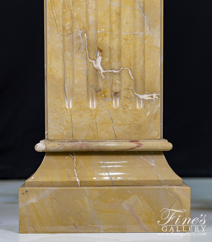 Marble Bases  - Classic Brown Marble Base - MBS-113